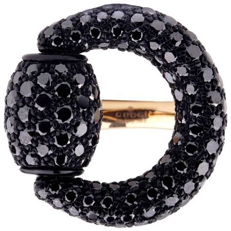 goldsmiths gucci ring|gucci black diamond ring.